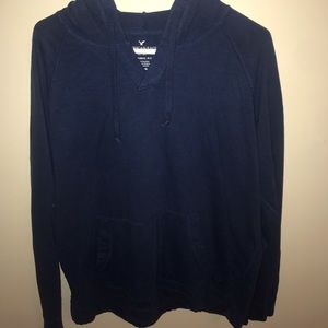 American Eagle V-neck Hoodie Tee